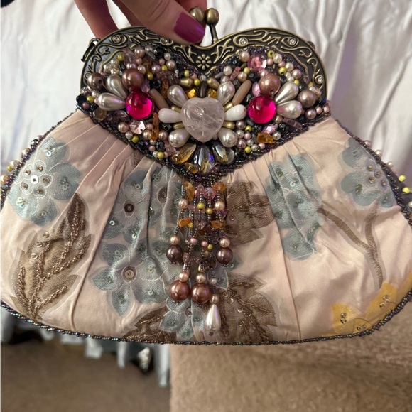 Mary Frances Beaded Clutch with Floral Accents - Picture 8 of 12